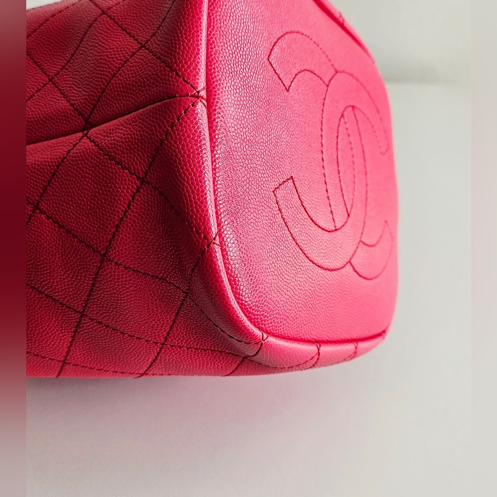 *SOLD* Chanel Pink Caviar Mini Bucket Bag - Picture 9 of 14